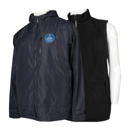 J871 design two-piece windbreaker jacket 300T composite fabric 100% polar fleece Australia travel company popular jacket manufacturer J871 design two-piece windbreaker jacket 300T composite fabric 100% polar fleece Australia travel company popular jacket manufacturer